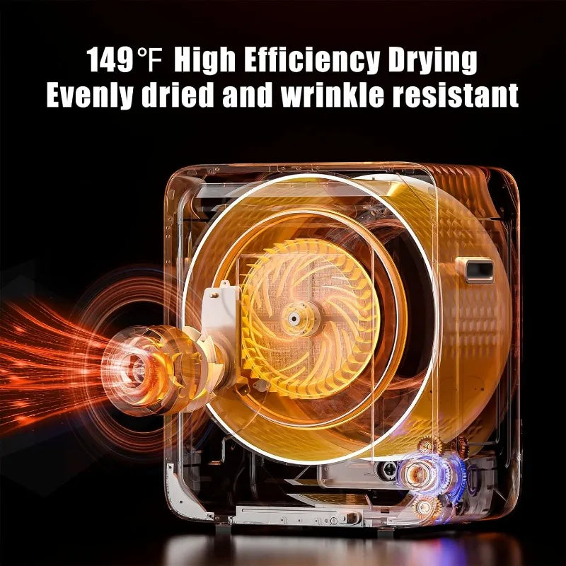 Compact Electric Dryer with 5 Drying Modes