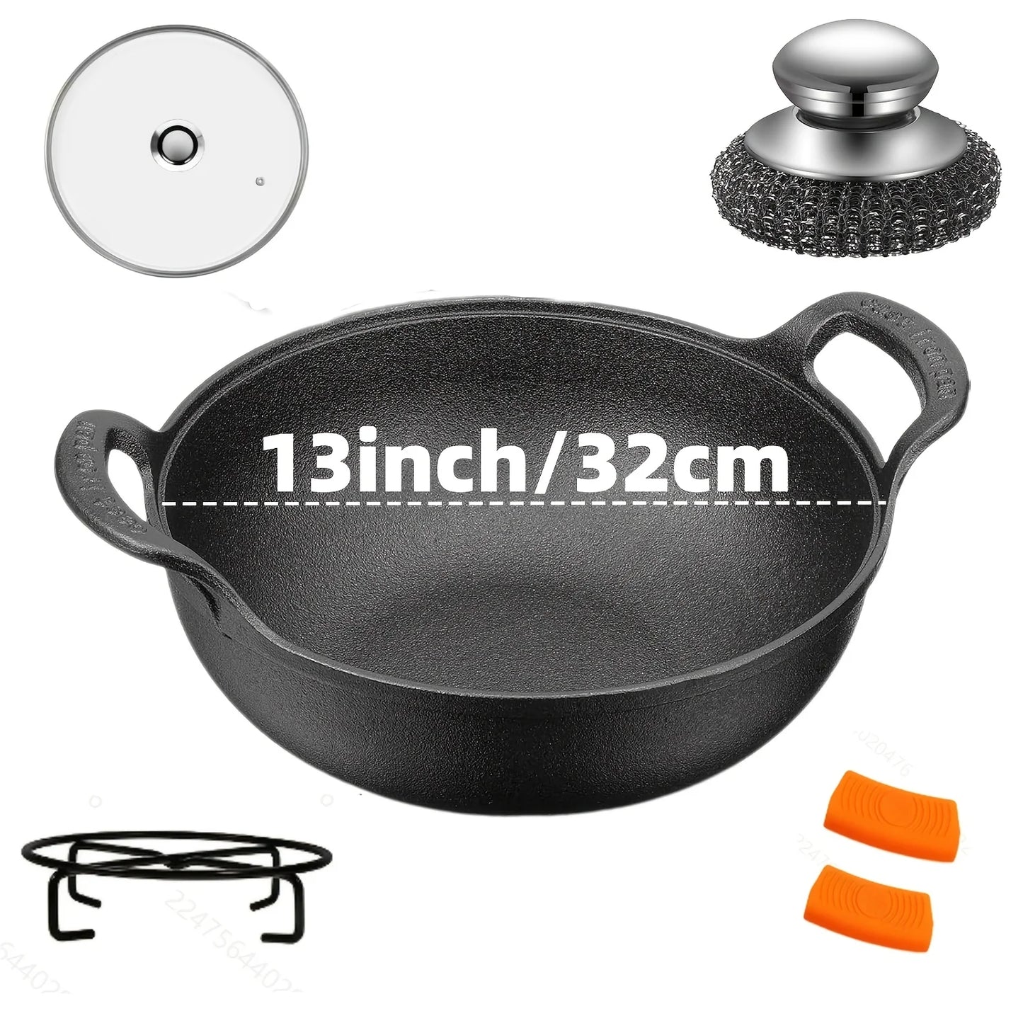 Heavy-Duty Cast Iron Skillet Set