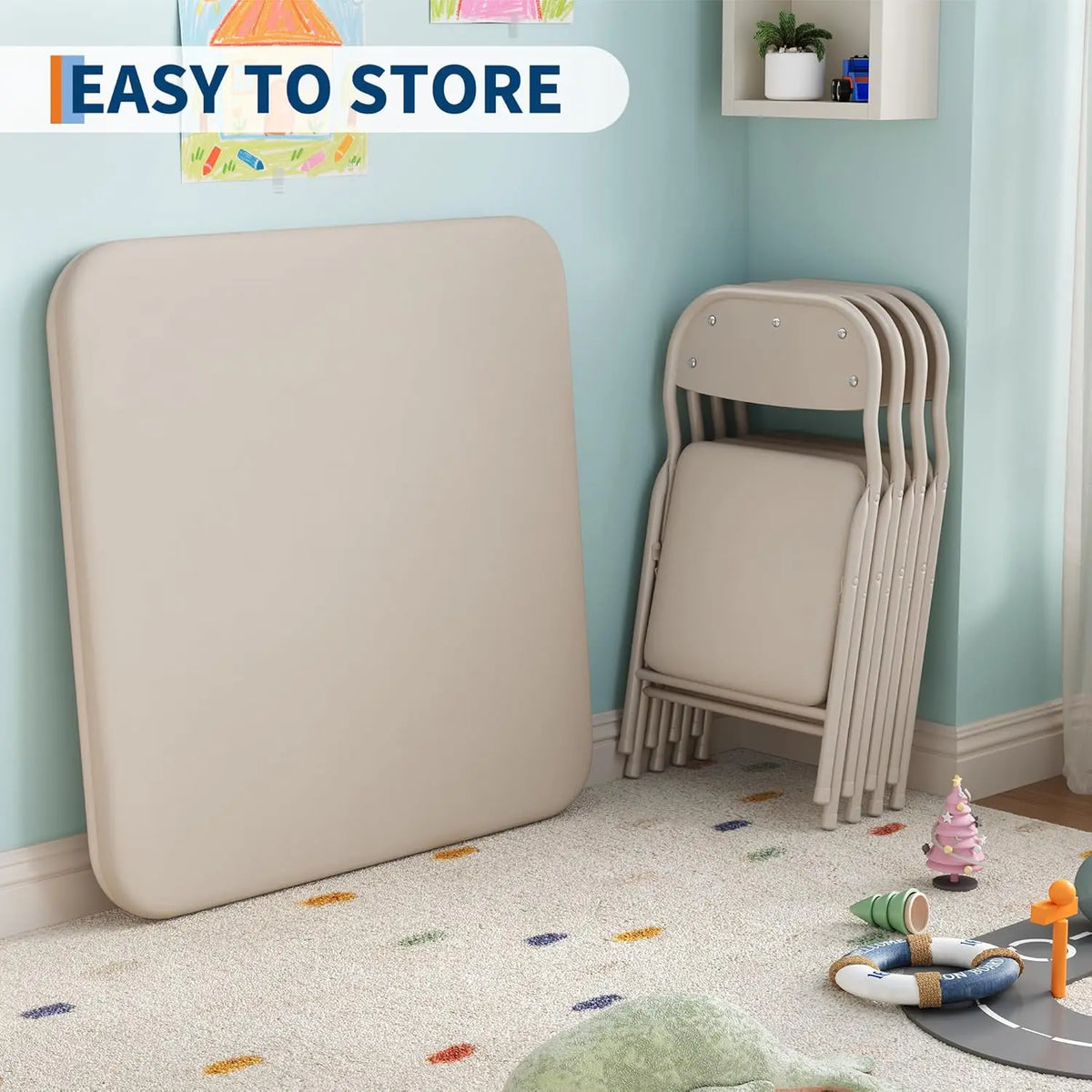 Folding Table and Chairs Set