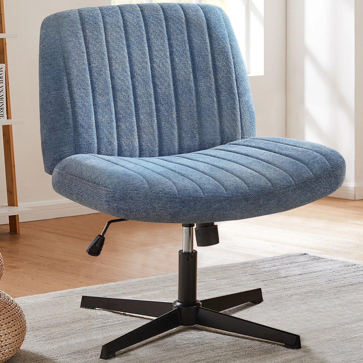 Cross Legged Rocking Chair Armless Wide