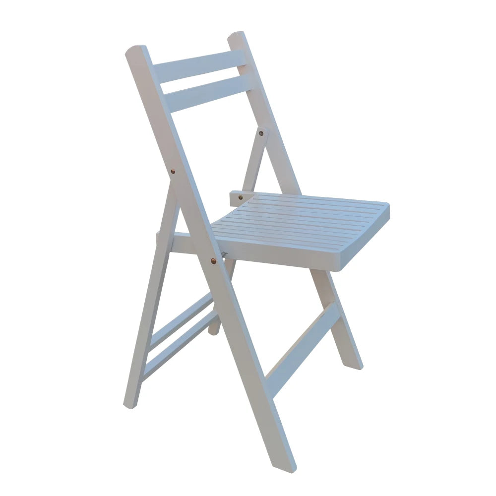 Patio Furniture Slatted Wood Folding Chair