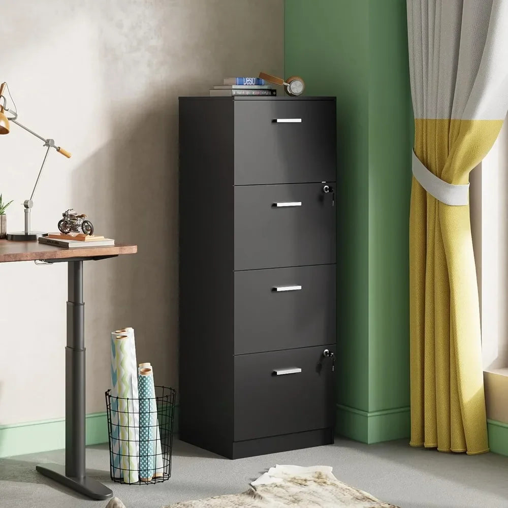 Vertical Filing Cabinet with Lock