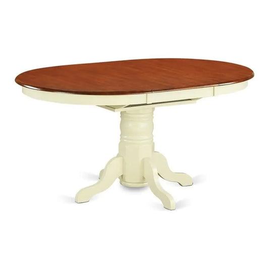 Oval Table Top with Butterfly Leaf & Pedestal Base