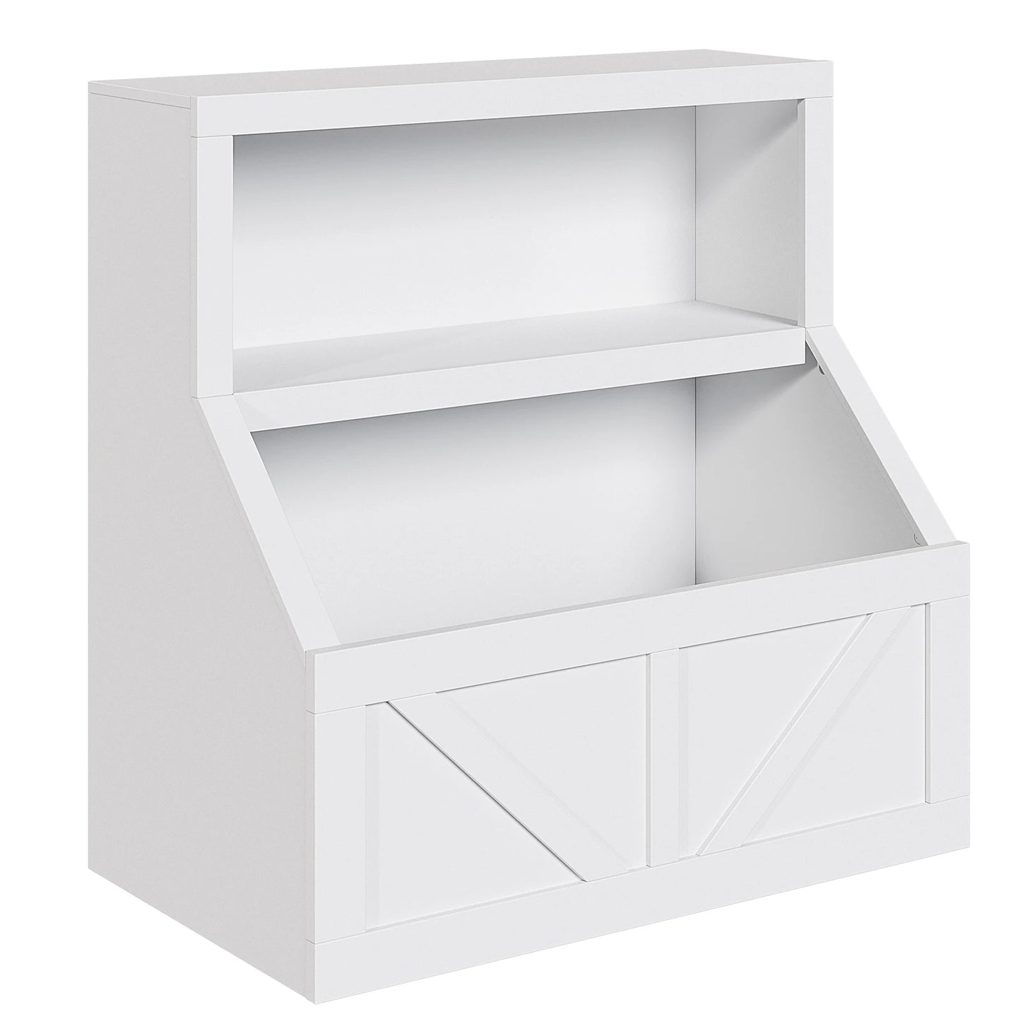 Wooden Storage Organizer with Cubby Bookcases