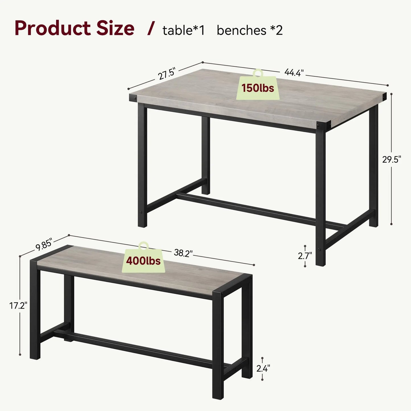 Rectangular Dining Table Set