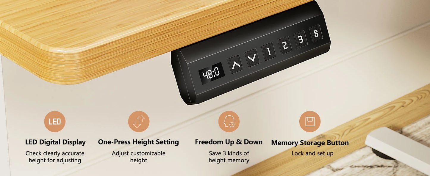 Electric Standing Desk Height Adjustable
