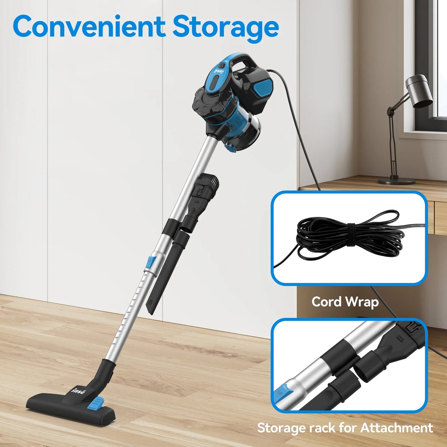 Corded Powerful Suction Motor Stick Handheld Vacuum Cleaner