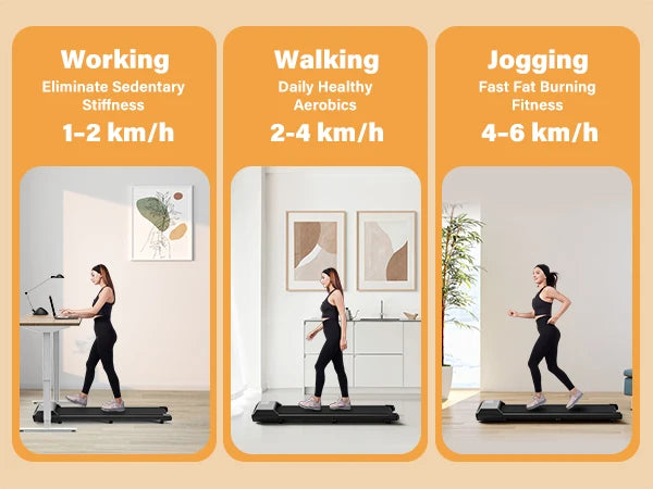 Walking Pad Treadmill with LCD Digital Data Display