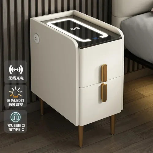 Modern Bedside Table Smart Dresser Created Luxury Vanity Desk
