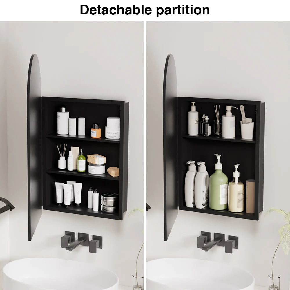 Arched Bathroom Mirror Cabinet