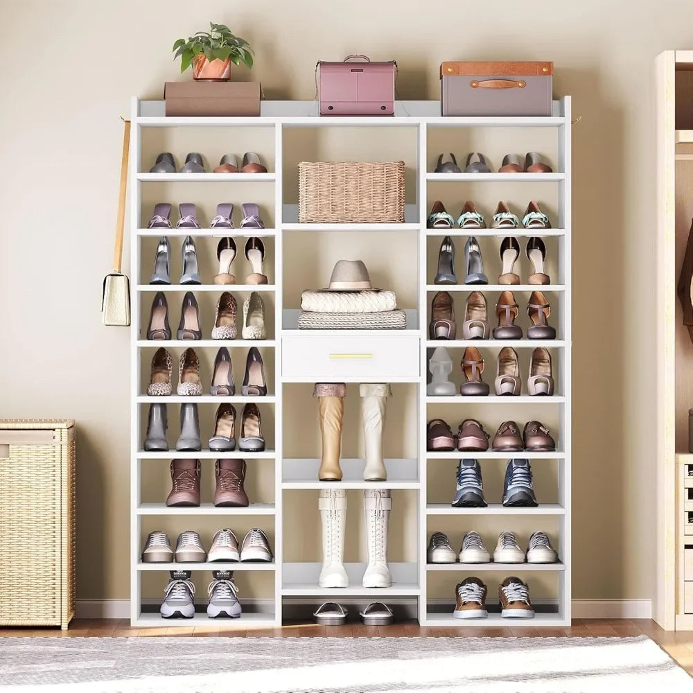 Shoe Rack - Wooden Shoe Storage Organizer