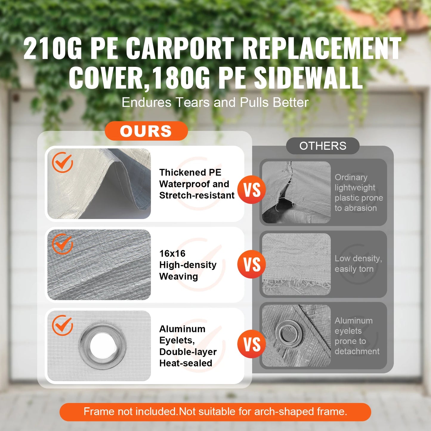 Carport Replacement Canopy Cover