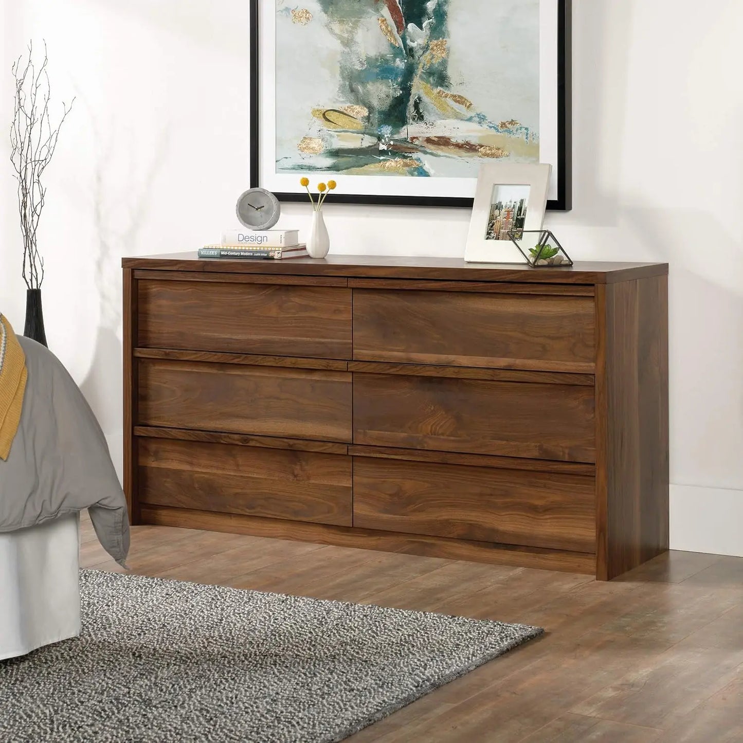 Grand Walnut Wooden Dresser