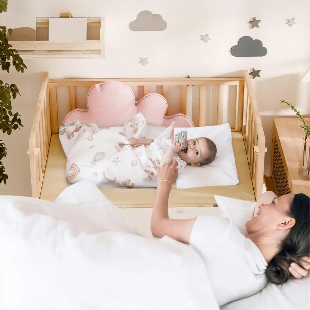 Wooden Bedside Bassinet