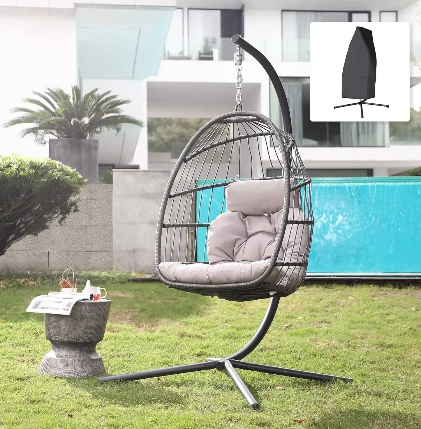Indoor Outdoor Egg Swing Chair Without Stand