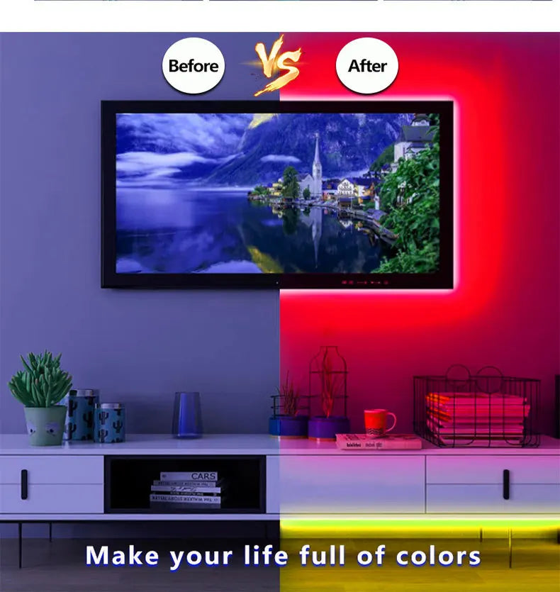 LED Strip Lights - Color-Changing