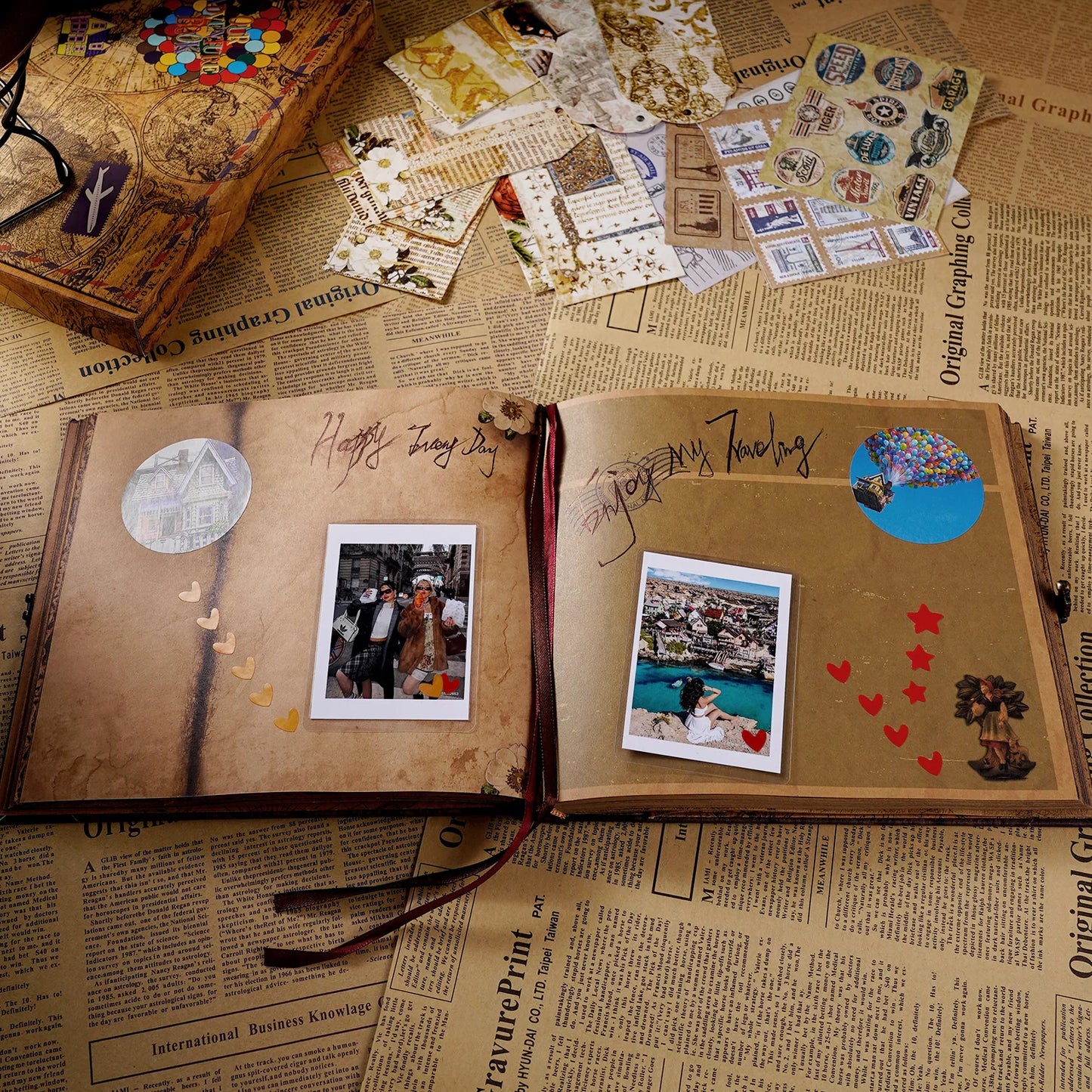 Our Adventure - DIY Handmade Photo Album Scrapbook