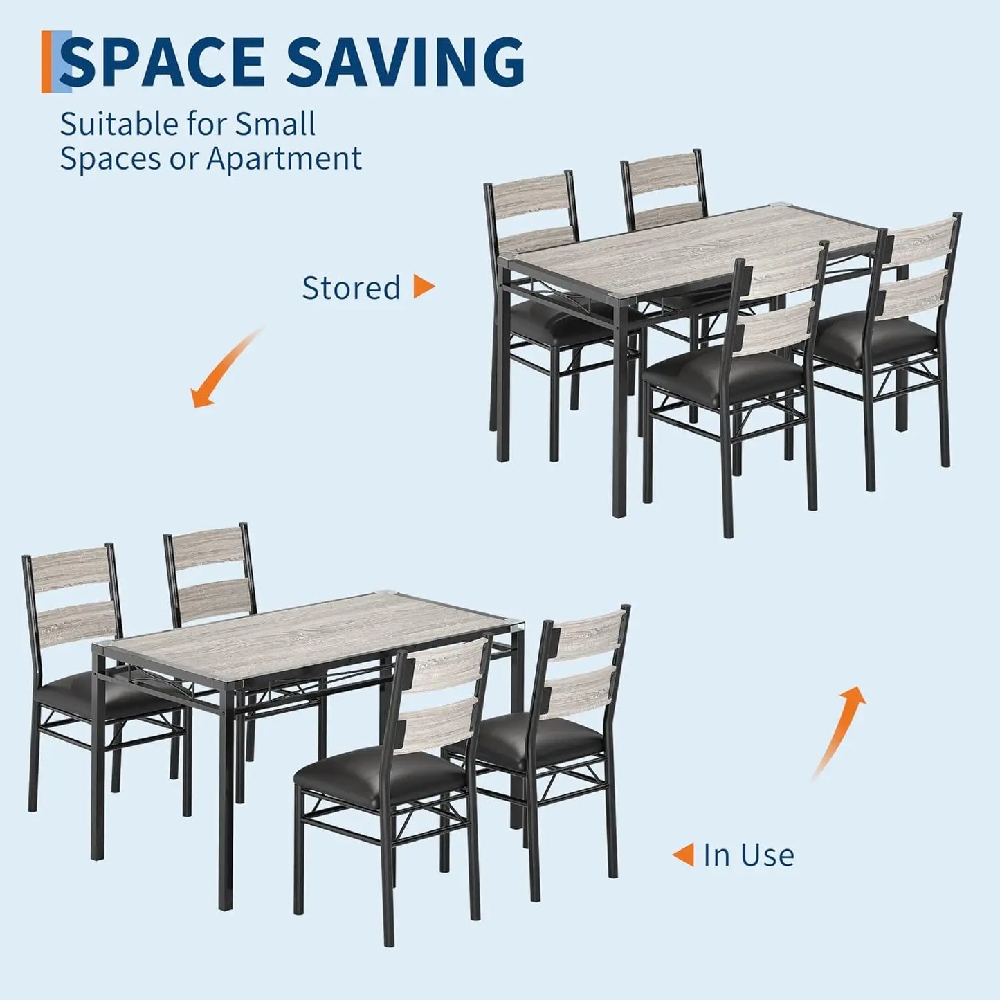 Wooden Dining Table with Corner Protector