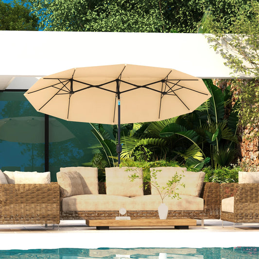 Double-Sided Patio Umbrella
