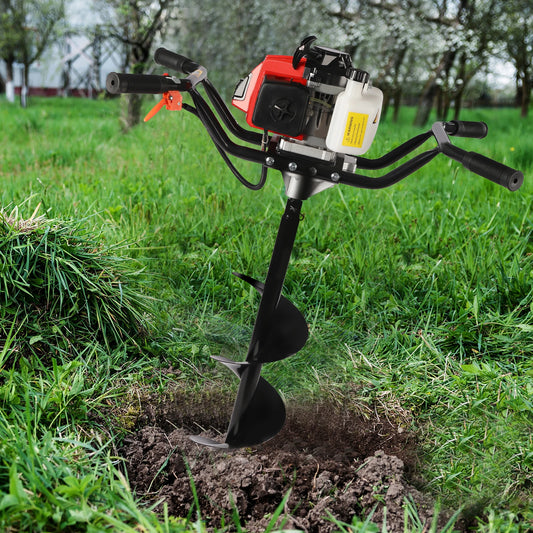 Gasoline Earth Auger 200mm Drills with 8In Auger Bits