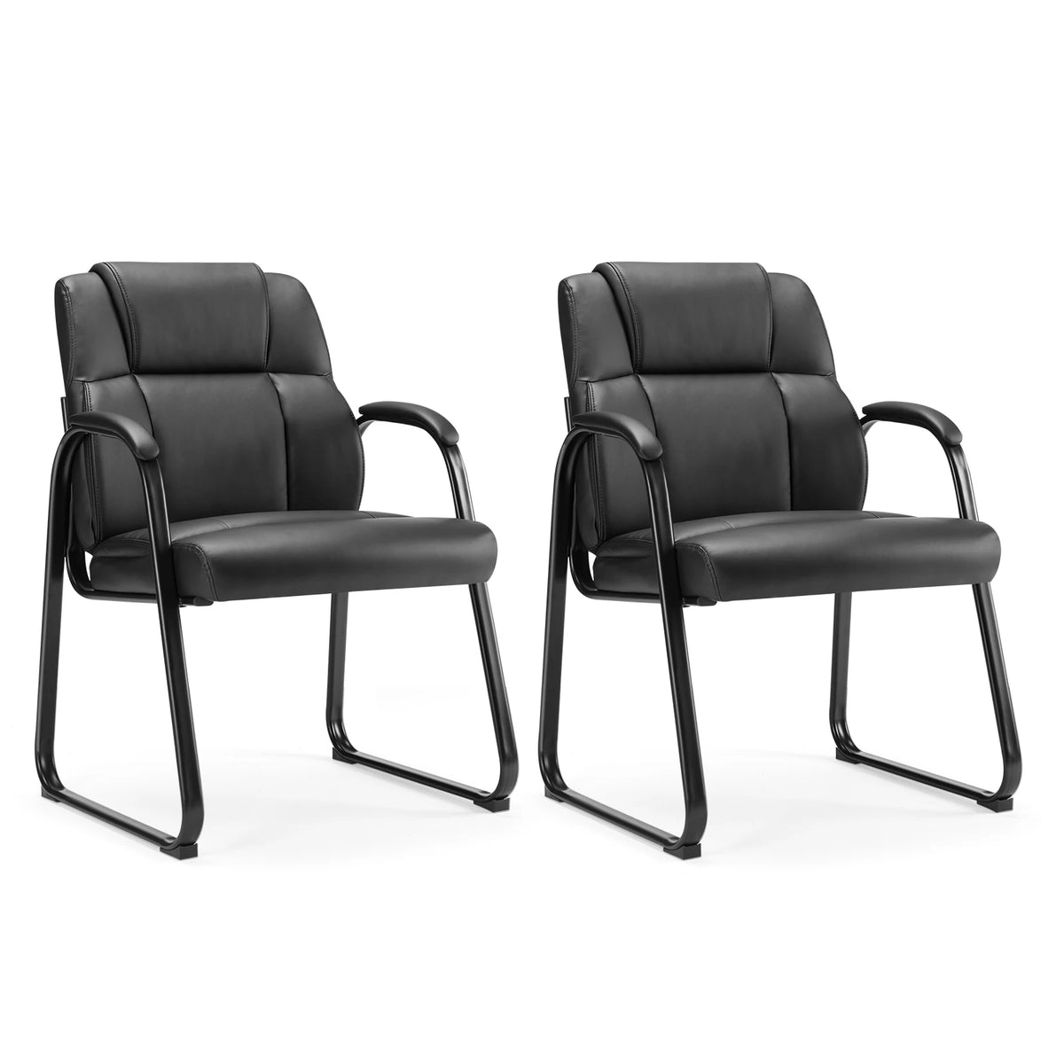 Padded Backrest Chair Waterproof PU Leather Seat