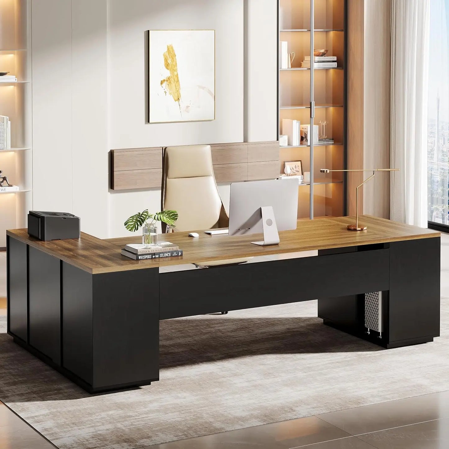 L-Shaped Executive Desk