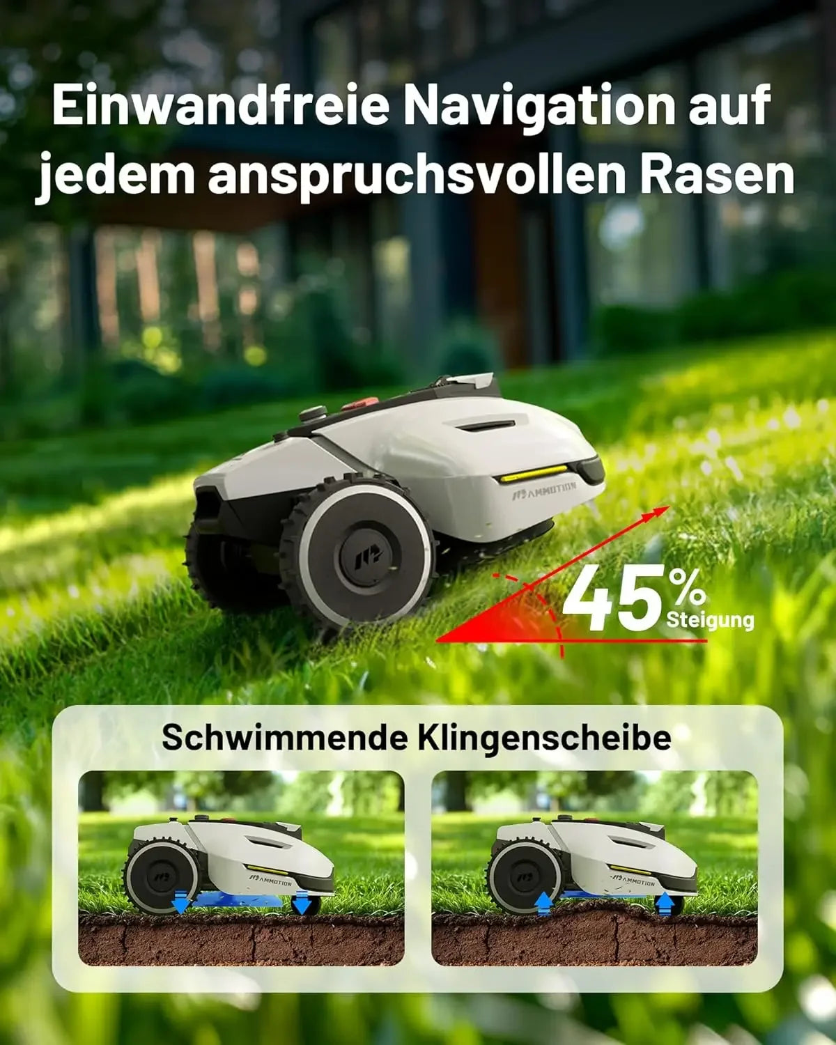 Robot Lawn Mower - 3D Vision & RTK Technology Fusion Mapping System
