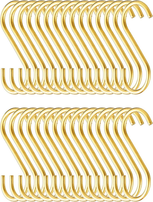 Mutil Purpose Gold S Hooks for Hanging Plants