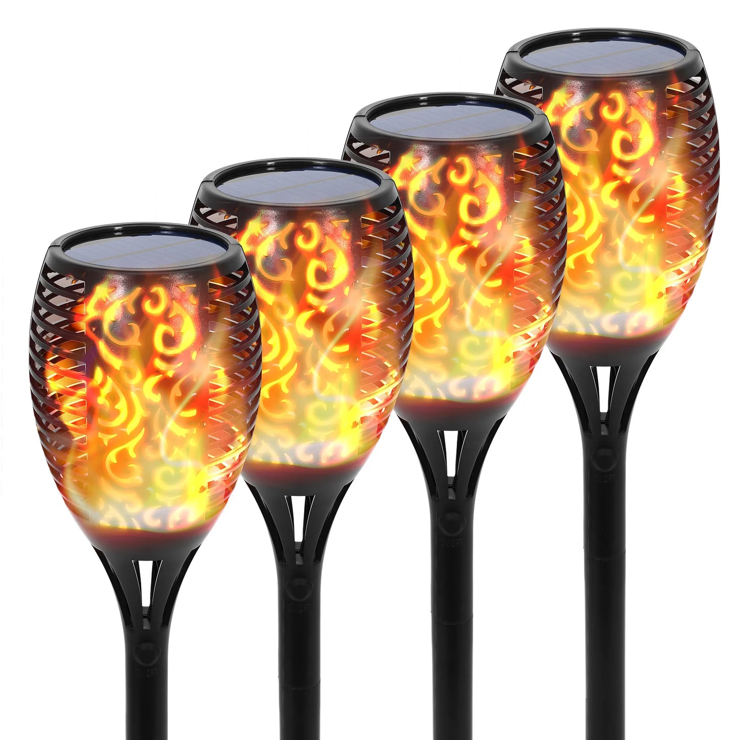 Solar Flame Torch Lights Outdoor LED - Waterproof