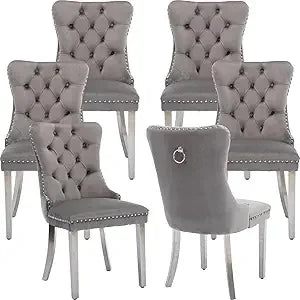 Velvet Dining Chairs Set
