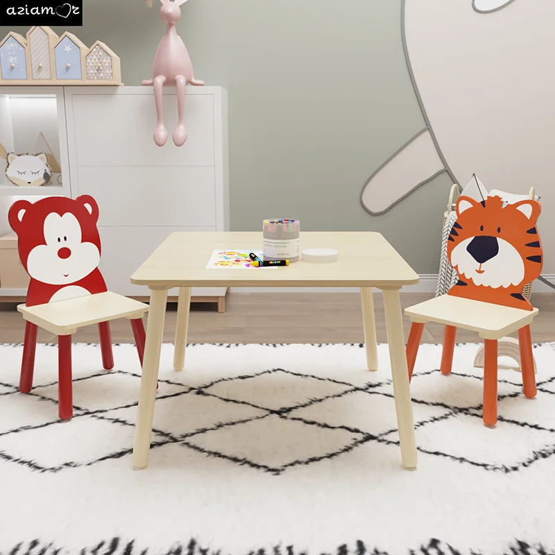 Table and 2 Chairs Set