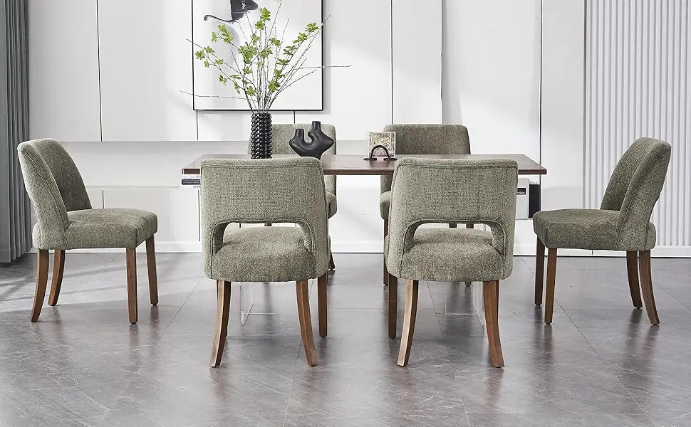 Modern Fabric Upholstered Dining Room Chairs