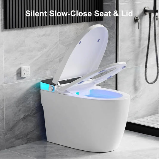 Toilet with Elongated Heated Seat