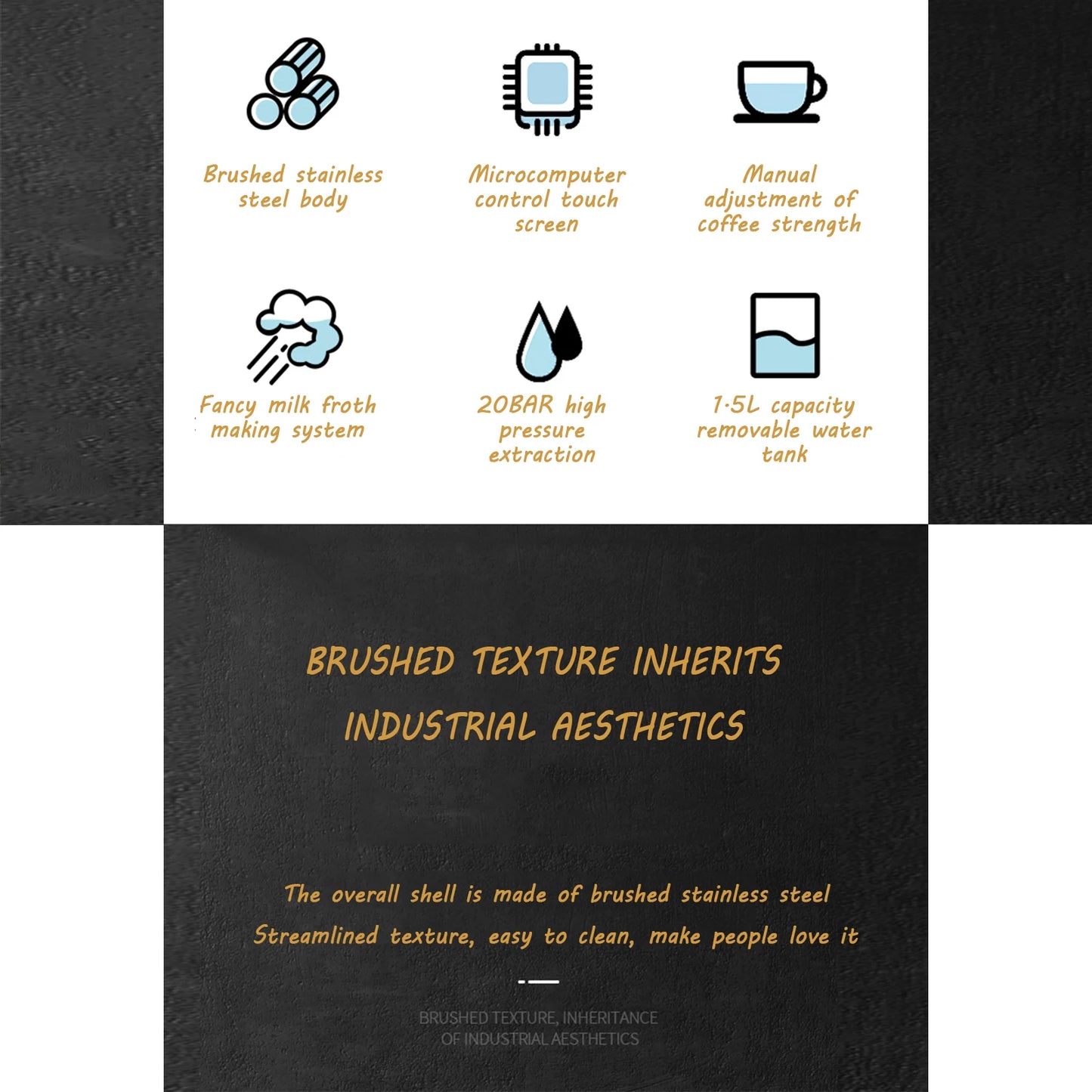 Italian Espresso High-pressure Extraction Espresso Coffee Maker