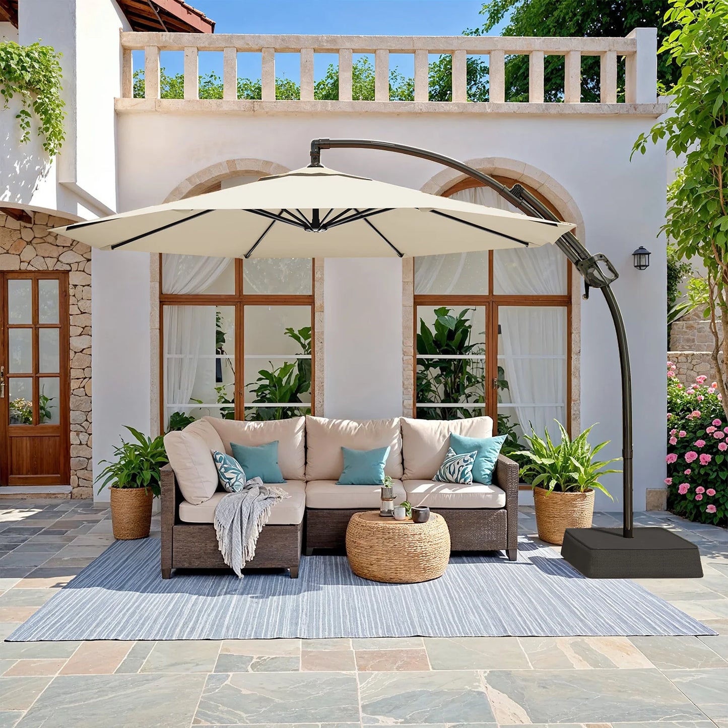 Outdoor Patio Umbrella with Base Included