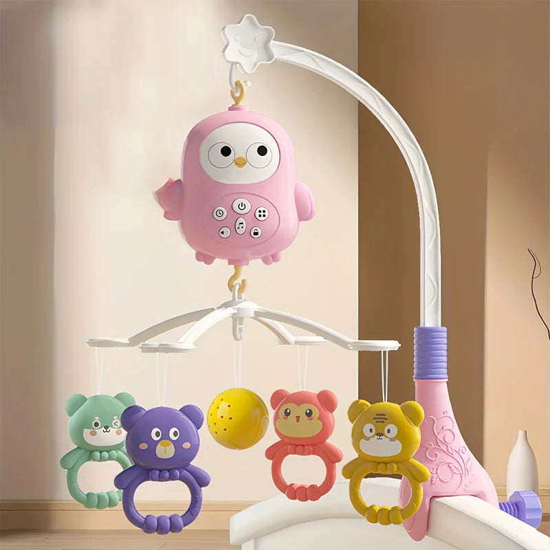 Musical Crib Mobile for Baby with Soft Night Light & Multi-Soothing Modes
