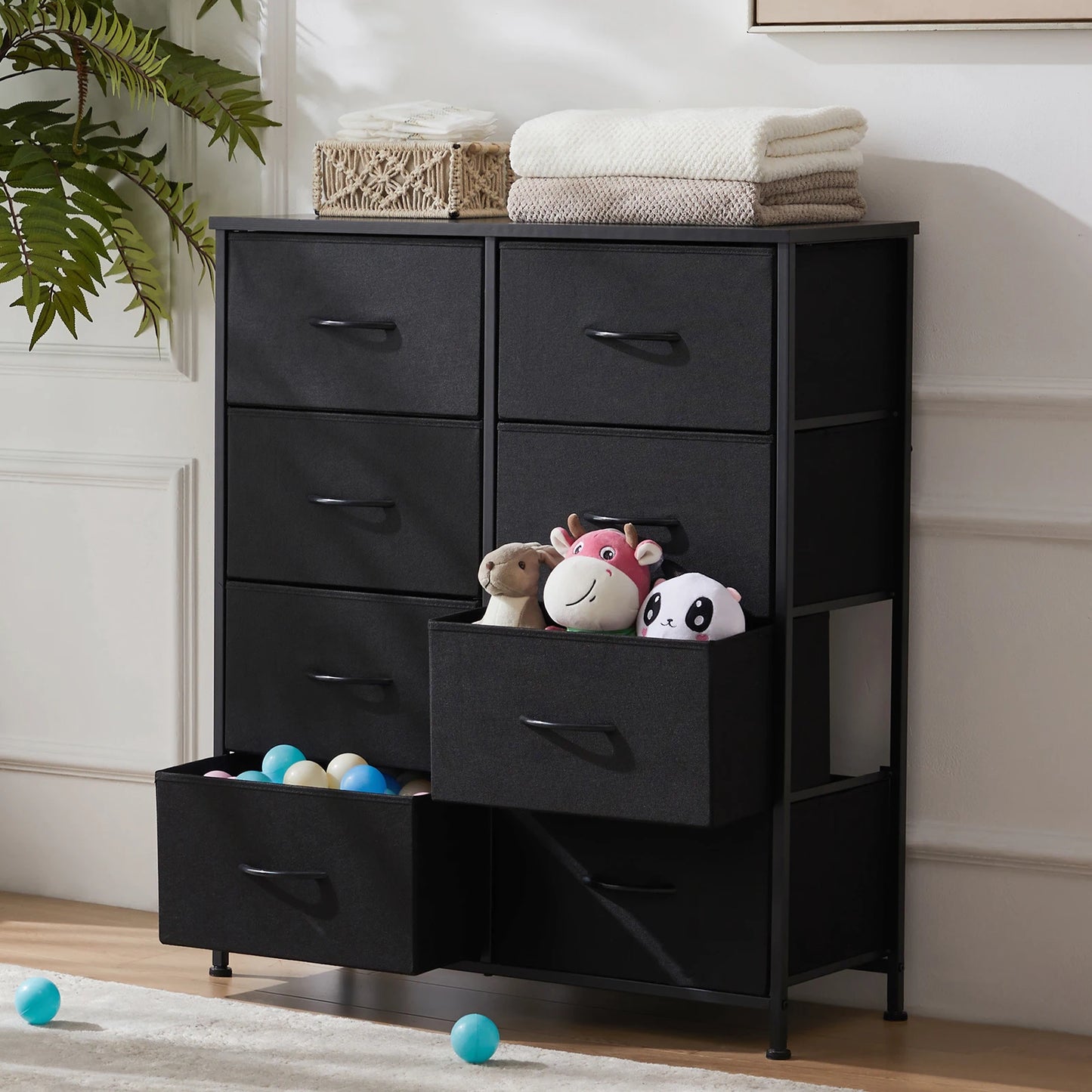Fabric Cabinet Table Storage