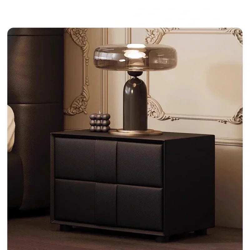 Double Luxury Bed with Office Headboards Racks and Frame Bedroom Set