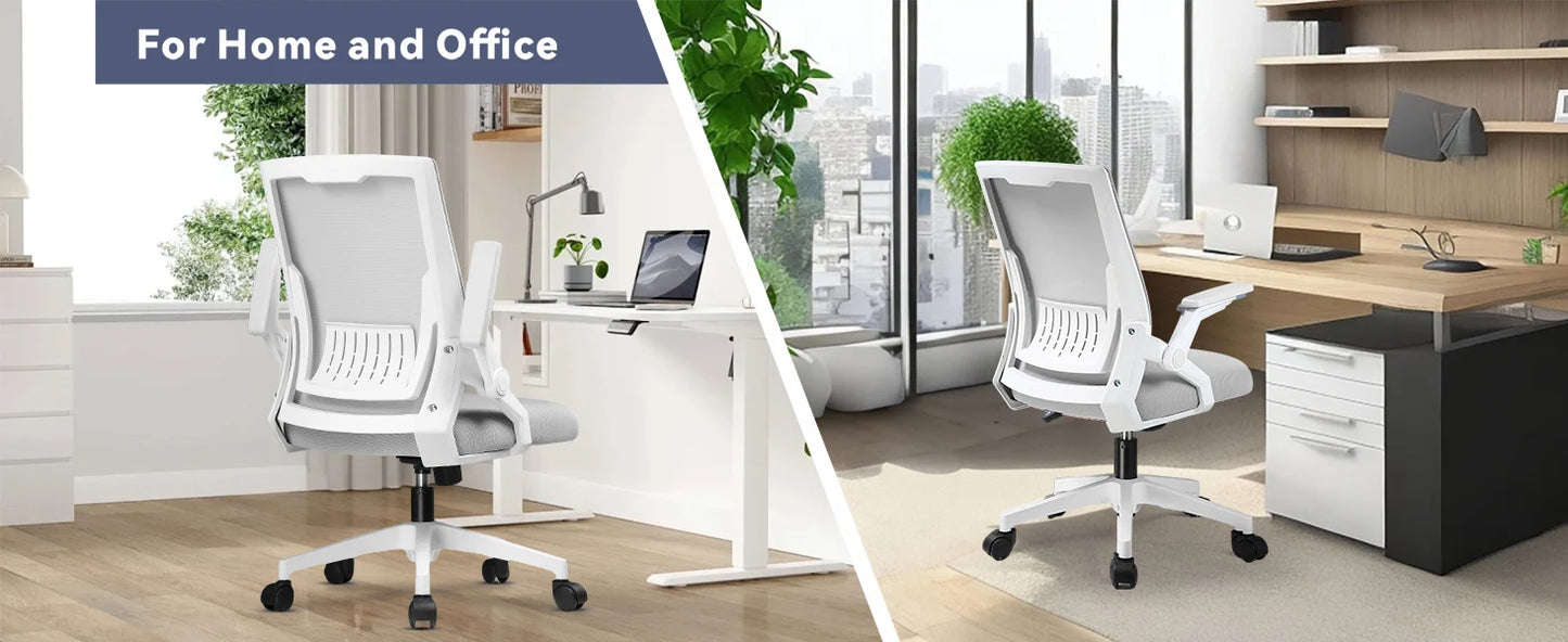 Ergonomic Computer Chair Flip-up Armrests