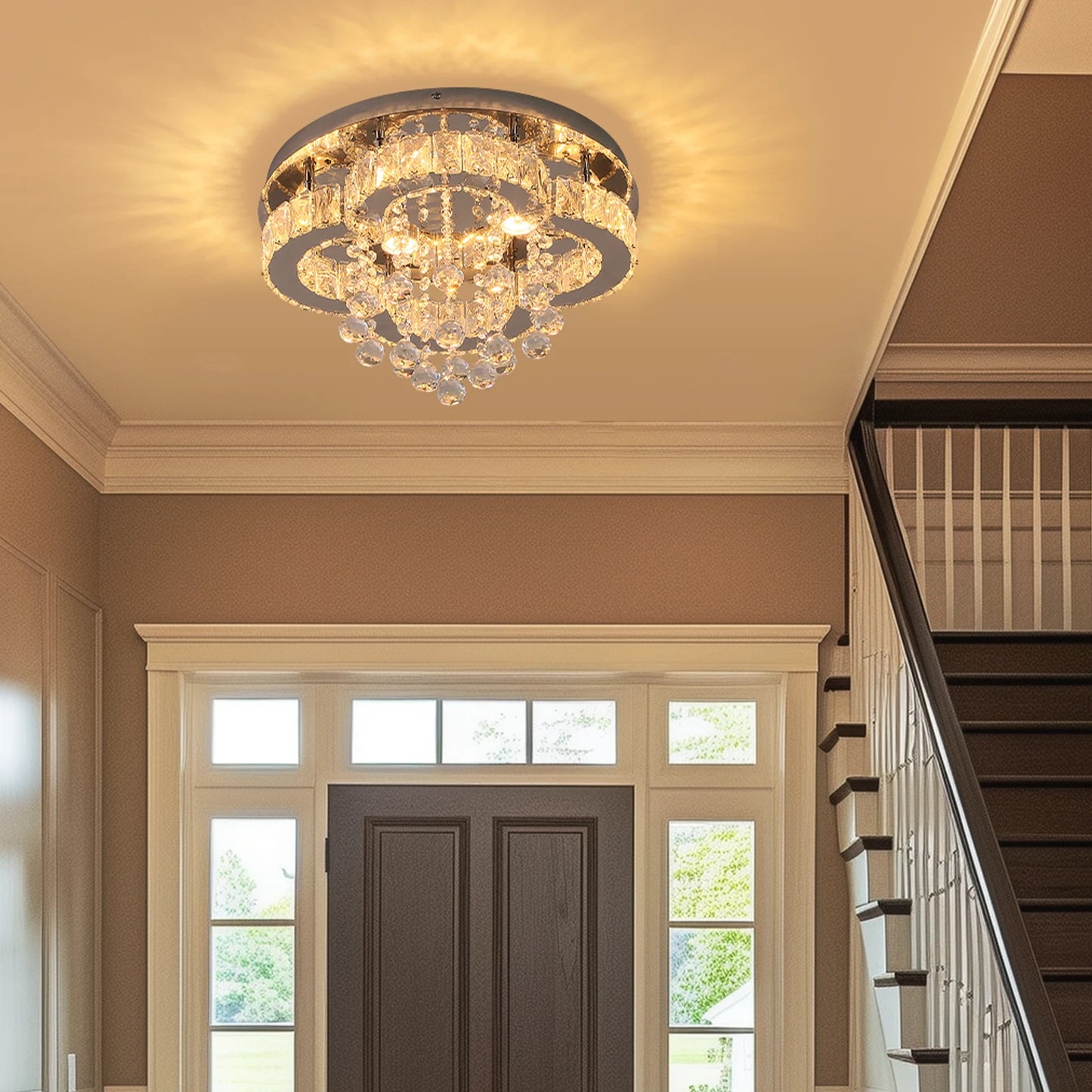Crystal Chandelier Luxury Pendant Ceiling Lamp