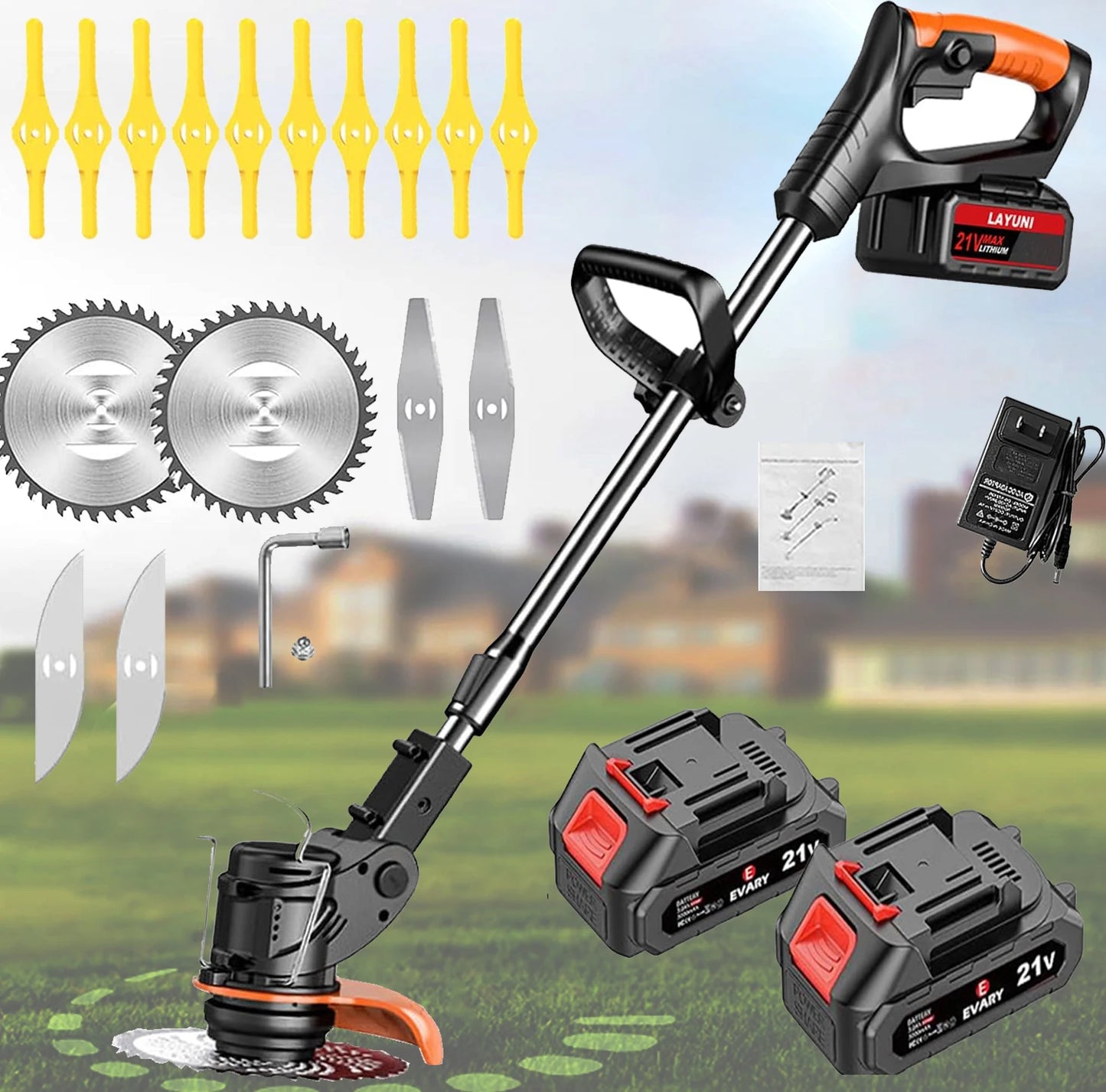 Trimmer Batteny Powered For Yard Lawn And Garden