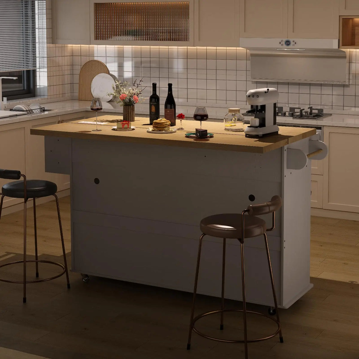 Mobile Kitchen Islands Rolling Trolleys