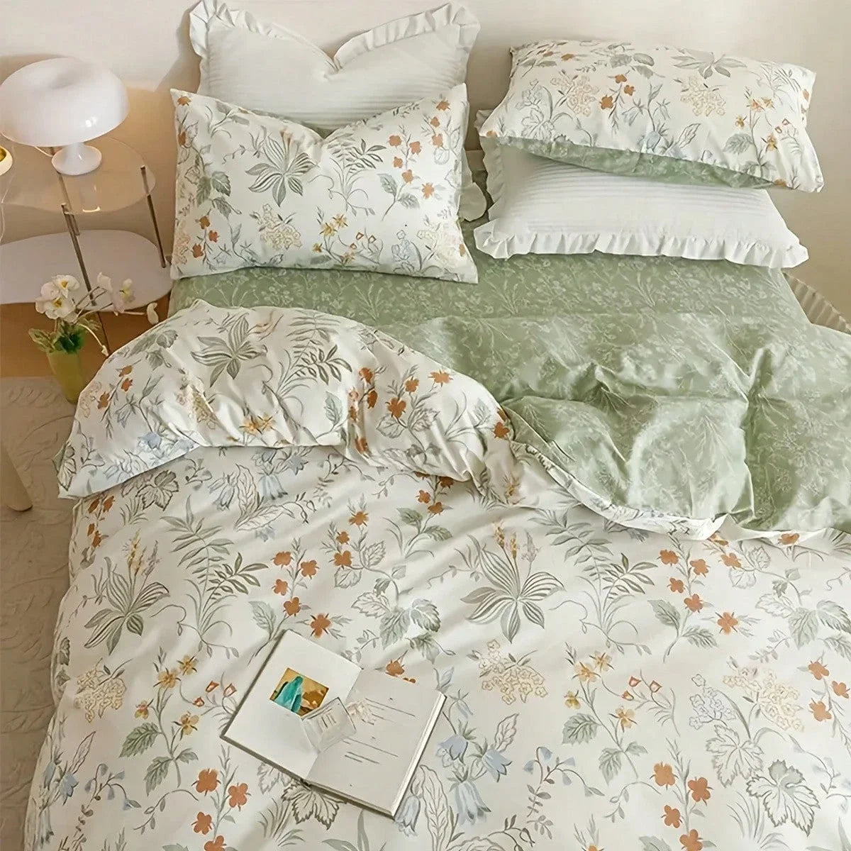 Floral Print Duvet Cover Set