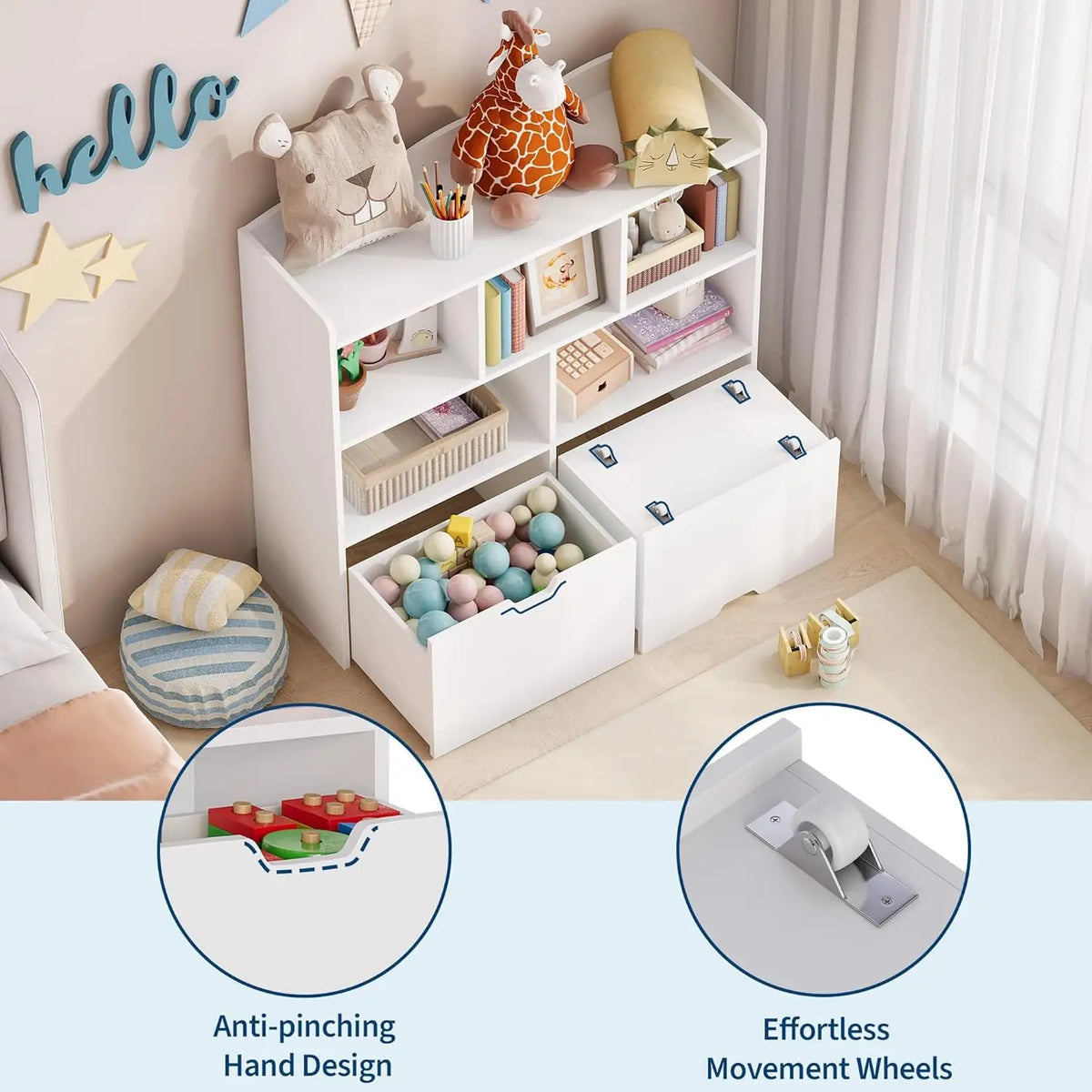 Toy Storage Organizer With Storage