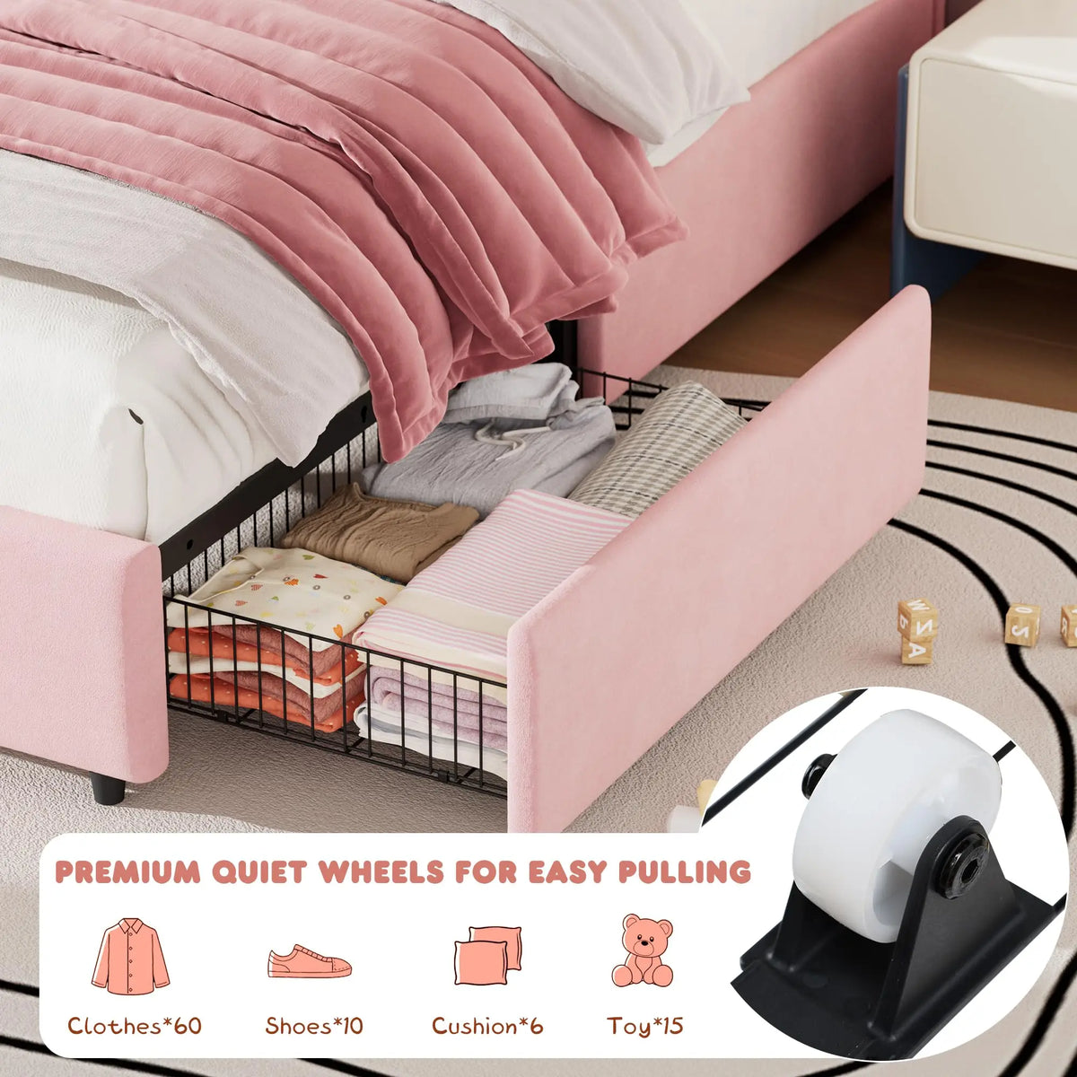 Upholstered Platform Bed