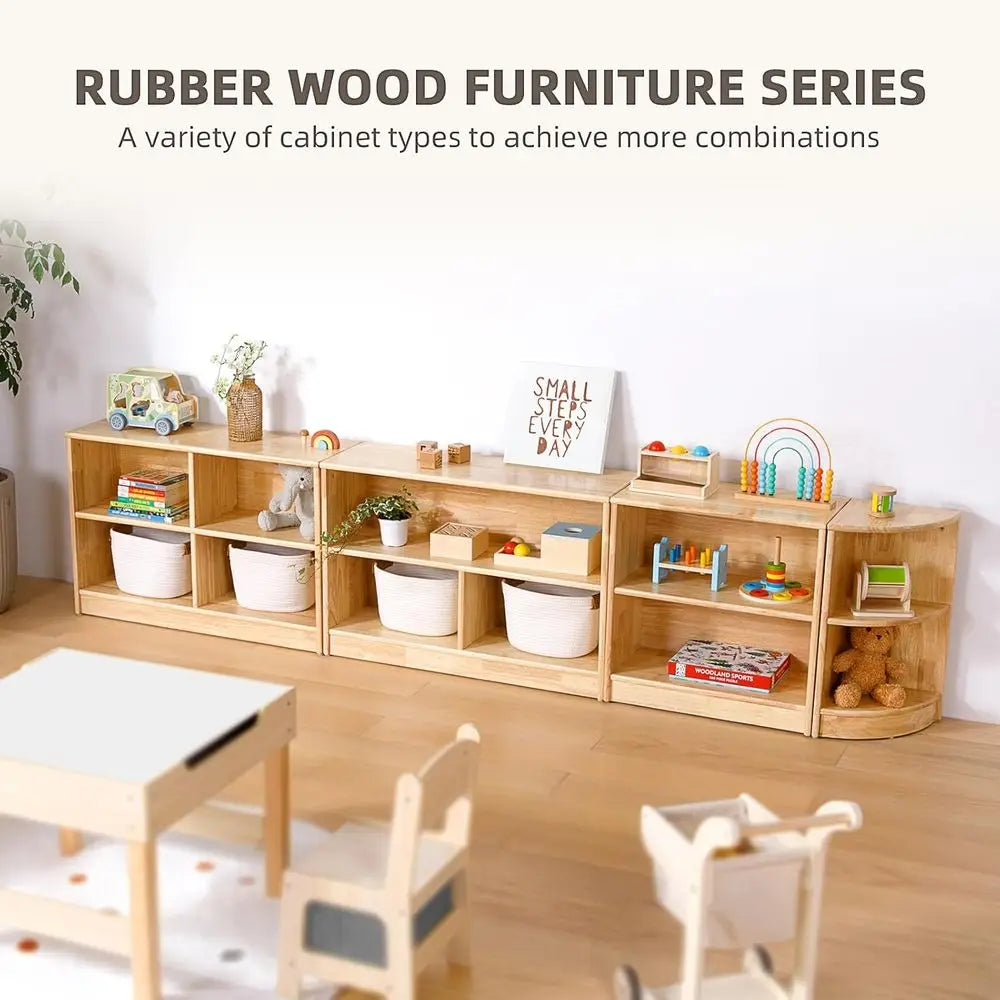 Wooden  Bookshelf Storage Cabinet