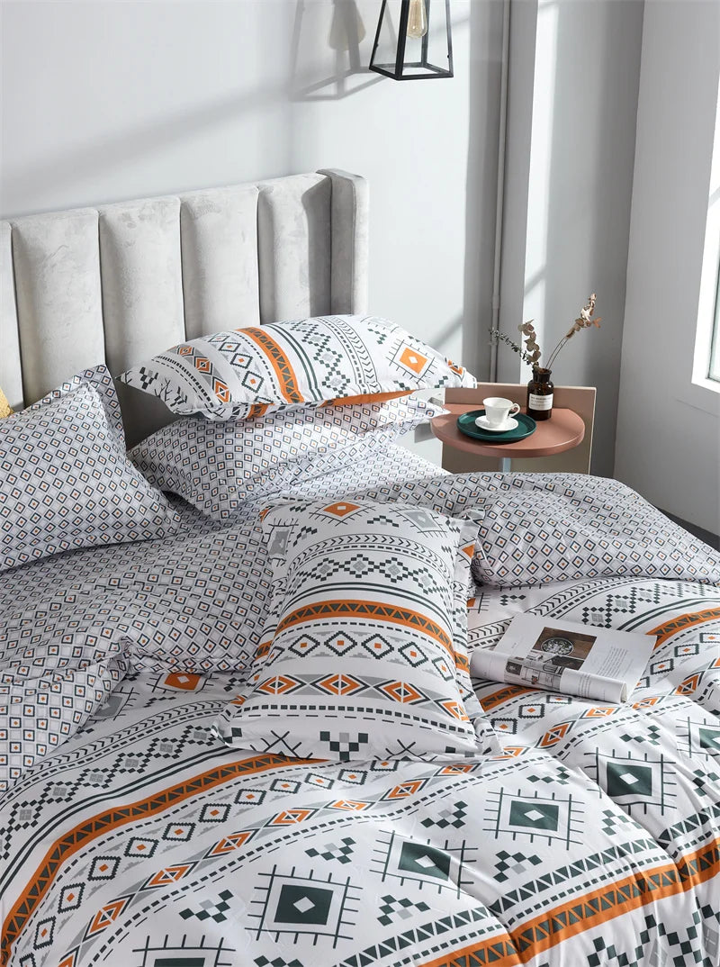 Boho Bohemian Geometric Western Duvet Comforter Cover Set