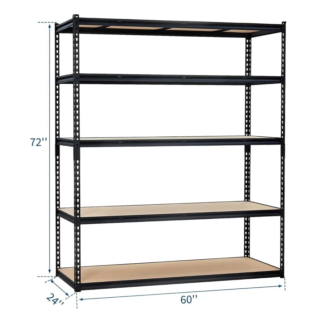 Heavy Duty Metal Storage Shelves Adjustable Boltless Rack