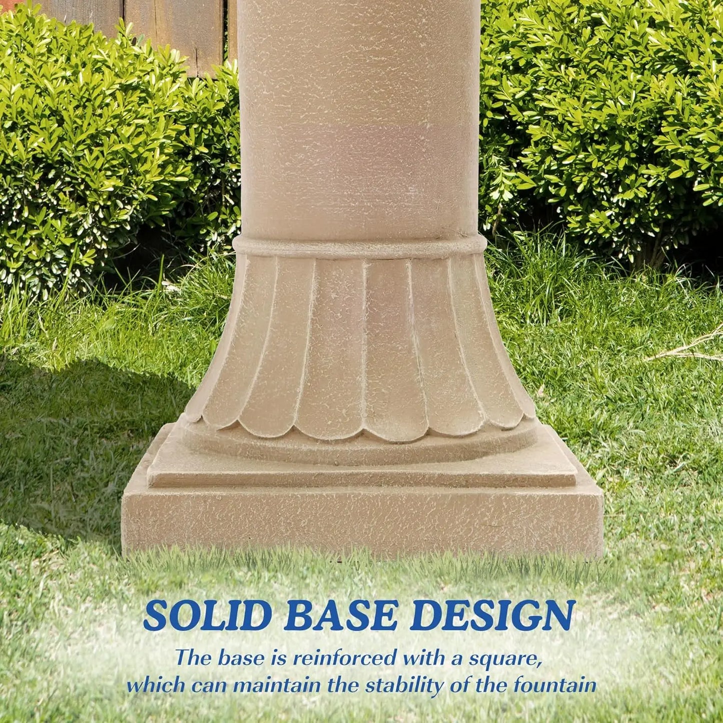 Large Cascading Resin Floor Standing Water Fountain With Pump