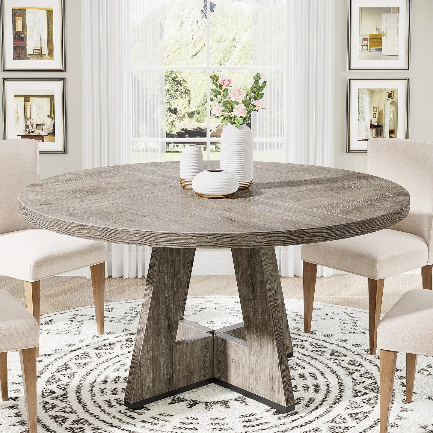 Small Dinner Tribesigns Round Dining Table